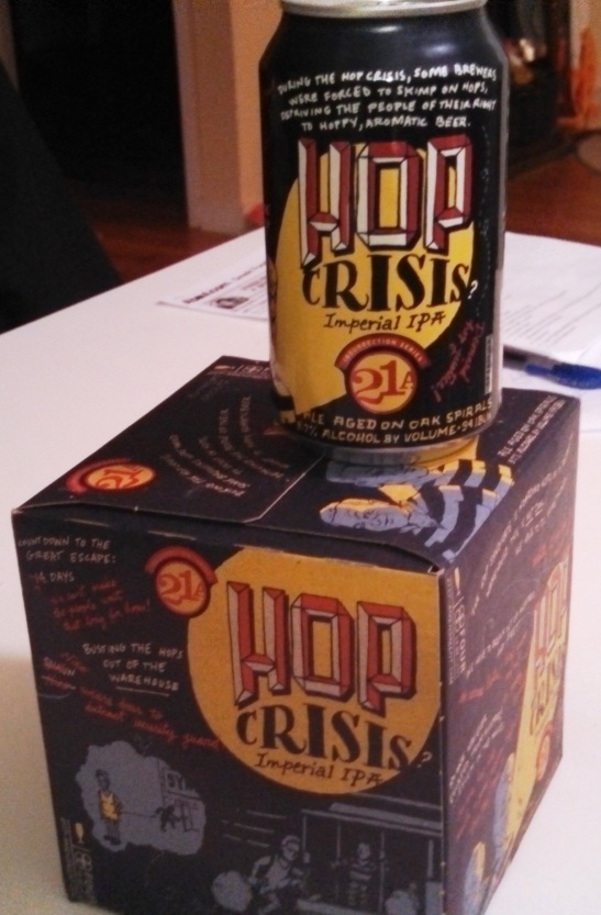 Hop Crisis Imperial IPA, 21st Amendment Brewery, San Francisco, CA